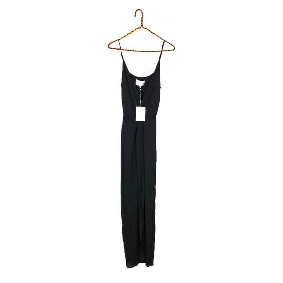 Charles Henry Black Faux Wrap Maxi Dress NWT XS - Picture 1 of 3